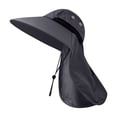 thumbnail image 2 of Cebalnir Sun Hat Outdoor Wide Brimmed Sun Protection Hat Windproof Shawl Sun Hat Fisherman Hat Breathable Sun Hat Travel Leisure Hat Spring And Summer Sunscreen Hat, 2 of 7