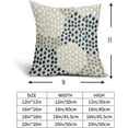 thumbnail image 5 of Blue White Pillow Covers 16x16 Set of 2 Boho Gray Polka Dot Throw Pillows Modern Trendy Print Decorative Outdoor Farmhouse Pillowcase Cushion Cover Linen Case Decor for Home Sofa Couch Bed, 5 of 6