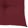 thumbnail image 2 of vidaXL Rocking Chair with Wine Red Cushion Solid Teak Wood, 2 of 5