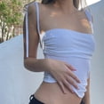 thumbnail image 5 of Women Y2K Camisole Spaghetti Strap Backless Lace Scoop Neck Slim Crop Top Vintage Grunge Mini Vest Streetwear, 5 of 9
