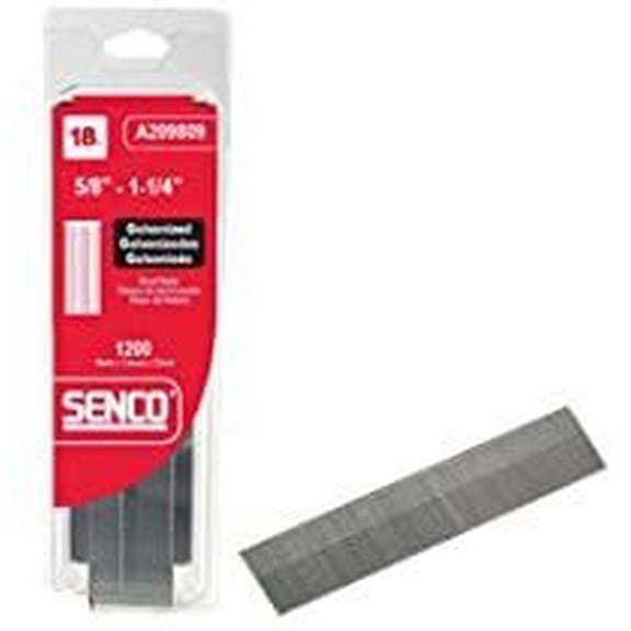 Senco Electro Galvanized Brad Nails Variety Pack - 18 Ga - 1200 Count, 5/8-1/4 In