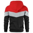 thumbnail image 3 of Sudadera deportiva holgada, transpirable y con diseño de bloques de color para correr, color rojo, para hombre, 3 of 5