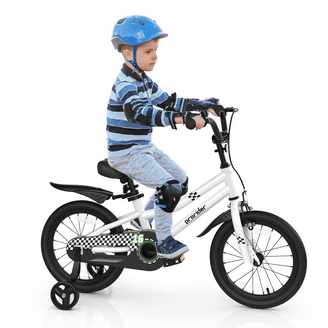 Glerc NuNu 16 Inch Kids Bike BMX Style for 4 5 6 7 8 Years Old