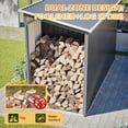 thumbnail image 4 of Jopath 10ft x 4ft Outdoor Metal Storage Shed with Floor Frame and Lockable Door for Garden, Lawn Gray, 4 of 9