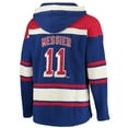 thumbnail image 4 of Men's '47 Mark Messier Blue New York Rangers Retired Player Name & Number Lacer Pullover Hoodie, 4 of 4