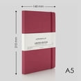thumbnail image 7 of myPAPERCLIP Limited Edition Notebook, Soft Cover, A5 (5.83" x 8.27"), Ruled, Raspberry, 7 of 7