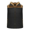 thumbnail image 3 of YanHoo Men's Hooded Vest Zipper Oversized Lightweight Ultra Loft Quilted Puffer Vest Big & Tall Outdoor Jackets, 3 of 5