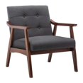 thumbnail image 2 of Convenience Concepts Chaise d'Appoint Take-a-Seat Natalie en Tissu Faux Lin Gris, 2 of 11