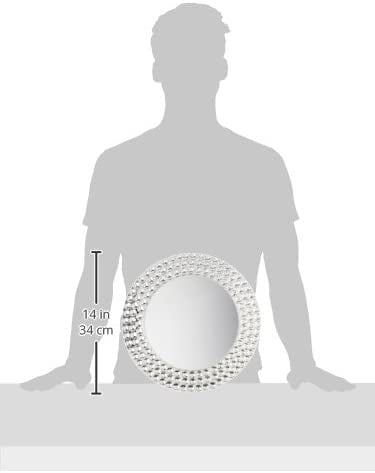 Jay Import ChargeIt by Jay Mirror Charger Plate, Beads