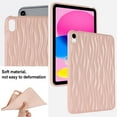 thumbnail image 3 of ELEHOLD Soft Case for iPad 10th Generation 10.9" 2022, with Ripple Design Slim Lightweight Shockproof Anti-Scratch Case for iPad 10th Gen 10.9 inch,Pink, 3 of 7