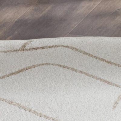 Safavieh Amherst Darell Geometric Area Rug, Ivory/Gray, 7' x 7' Round