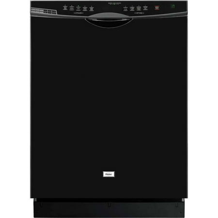 Haier Energy-Star-Rated Dishwasher with SteamRite Technology, Black