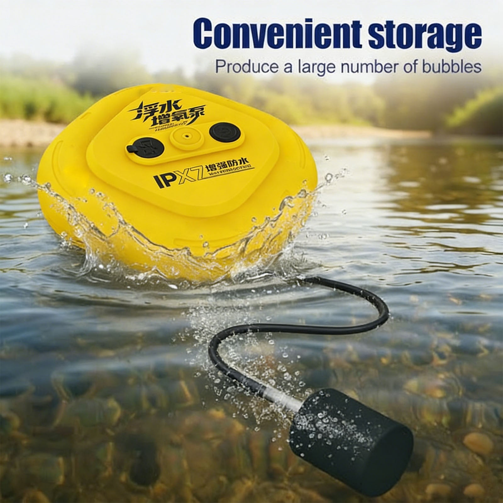 Kaireo Quiet Automatic Water Circulation Pump, Energy-Saving Submersible Pump, Durable Water Tool for Aquarium Maintenance and Outdoor Fishing