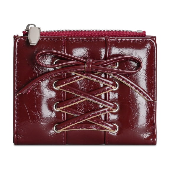 Lovely Bows Wallets for Women Girls PU Leather Coin Purse Simple Wallet Coin Bags Card Holder Change Purse