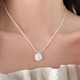 thumbnail image 3 of Women Necklace Faux Pearl Charm Adjustable Length Pendant Necklace Lightweight Exquisite Design Necklace Jewelry Gift, 3 of 7