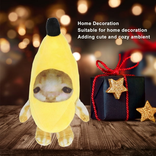 Banana Cat Plush Toy Funny Cute Soft Stuffed Animals Toy for Home