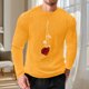 thumbnail image 5 of Ceisia Men Casual Fashion Print Round Neck Pullover Long Sleeve Sweatshirt Gift, 5 of 6