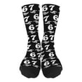 thumbnail image 3 of Kids Sports Socks Six Seven 6 7 Graphic Print Crew Socks, 3 of 3