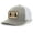 Silver/White, variant on Canine Collection Three Labs Labrador Retriever Mens Embroidered Mesh Back Trucker Hat, Khaki/Brown
