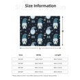 thumbnail image 5 of Uemuo Gnome and Snowflakes Printed Throw Blanket for Couch, Fluffy Fuzzy Blankets for Bed, Sofa, Cozy Flannel Faux Fur Blanket-40"x30", 5 of 6