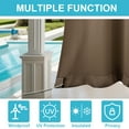 thumbnail image 4 of Eurhowing Outdoor Curtains for Patio Waterproof, Privacy & UV Protection Curtains with Grommet, Outside Curtains for Porch, Gazebo, Backyard, 1 Panel, 52x84 inch, Khaki, 4 of 10