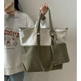 thumbnail image 2 of Kukuzhu Canvas Shoulder Bag Women Soft Fashion Hobo Bag Casual Large Shopping Traveling Tote Bag Purse, 2 of 6