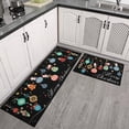 thumbnail image 2 of Christmas Kitchen Rugs and Mats - Black Santa Claus Christmas Rugs and Mats Non Skid Washable,Holiday Low Profile Floor Mat Merry Christmas Decorations for Home Kitchen,Colorful Xmas Decor, 2 of 6