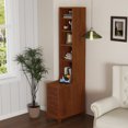 thumbnail image 5 of End Table with 3 Drawers, Corner Table with 4 Open Shelves, Tall Side Table for Bedroom and Corner, Expect Arrival Date (2025/5/27), 5 of 10