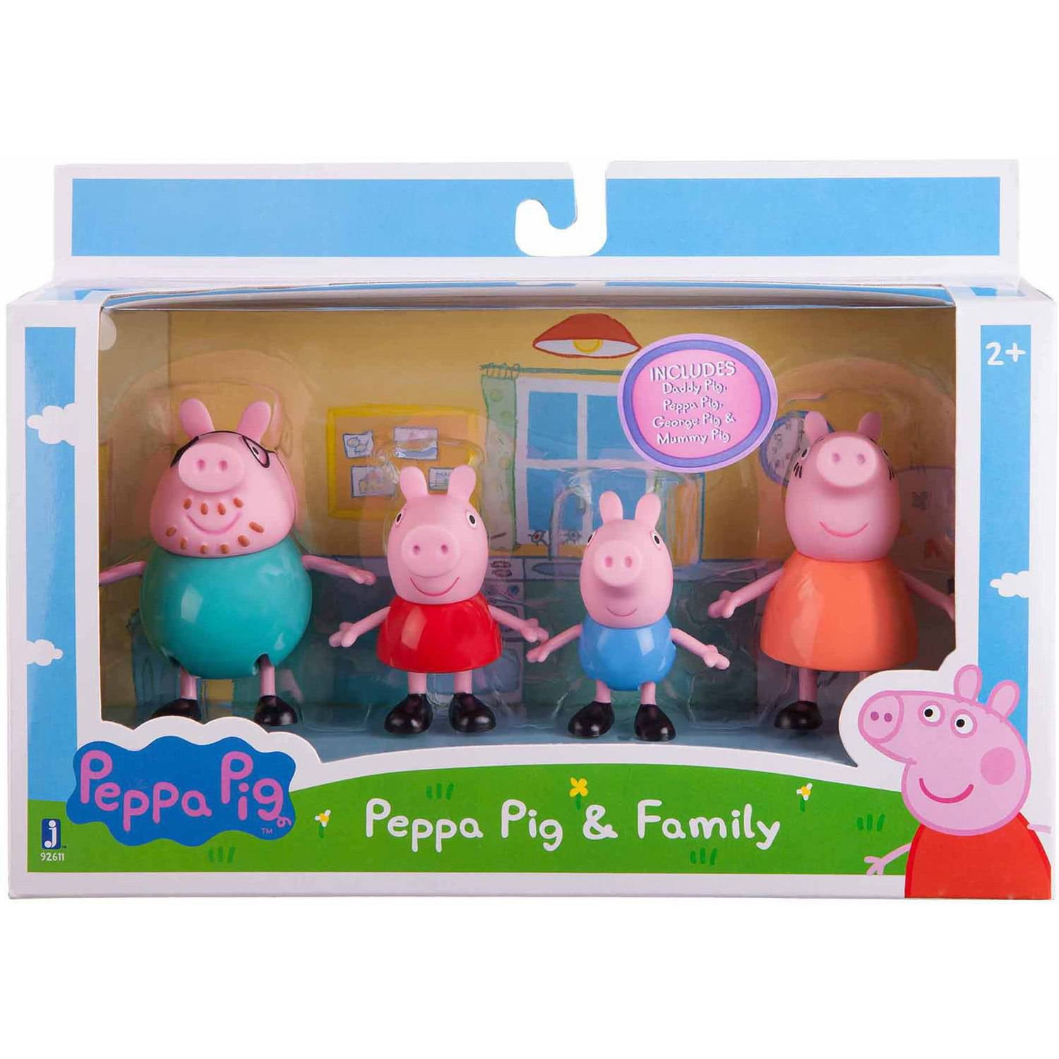 Pack 4 Figuras Peppa Pig familia: Peppa, George, Mamá Pig y Papá Pig –  Shopavia