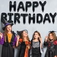 thumbnail image 2 of Banderín GREATRIL Happy Birthdays negro para decoración de fiesta, 2 of 6