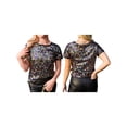 thumbnail image 3 of Aojekbee Women T-shirt, Crew Neck Short Sleeve Sequined Summer Tops Streetwear for Casual Daily, 3 of 10