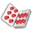 thumbnail image 3 of 12 unids / set almohadillas de espuma viscoelástica almohadillas de repuesto para auriculares internos, rojo, espuma viscoelástica Inevent EL3314-04B, 3 of 7