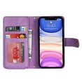 thumbnail image 4 of Feishell Compatible with for iPhone 11 Wallet Case Crossbody, Zipper Phone Case with RFID Blocking Card Holder Wrist Strap Leather Purse Gift for Women For iPhone 11, Lightpurple, 4 of 10