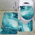 thumbnail image 4 of Bathroom Rugs Set Soft Washable Decorations Water Absorbent Breathable Marble Rug Carpets Pedestal Rug for Toilet Home , H H, 4 of 7