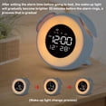 thumbnail image 3 of Reloj despertador digital Yuarrent con música LED blanco, 3 of 6
