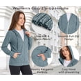 thumbnail image 4 of Rosvigor Womens Oversized Hoodies Lightweight Color Block Sweatshirts for Women Casual Hooded Shirts, 4 of 7