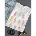 thumbnail image 3 of Kawaii Colorful Cute Ice Cream T-Shirt Women -Image by Shutterstock, Female Small, 3 of 4