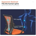 thumbnail image 6 of BestOffice Ergonomic Office Chair, Lumbar Support, Swivel Rolling for Women(Orange), 6 of 7