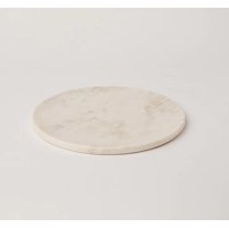 India Heritage Handmade White Marble Tray Platter, Serving Board, Vanity Tray (Marble Serving Tray_04)