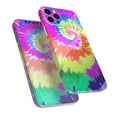 thumbnail image 5 of Design Skinz Spiral Tie Dye V1 Full Body Skin Decal Wrap Kit Apple iPhone 12 Mini Screen Trim & Back Skin, 5 of 5