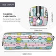thumbnail image 3 of Cauagu Space Doodle Print Leather Pencil Pen Case - Stationery Bag Portable Stationery Bag Big Capacity Pencil Pouch Cosmetic Organizer Bag for Men & Women, 3 of 7
