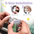 thumbnail image 5 of Cerradura de puerta corrediza para seguridad infantil - Cerraduras a prueba de niños para puertas corredizas de vidrio, ventanas, armarios y gabinetes., 5 of 5