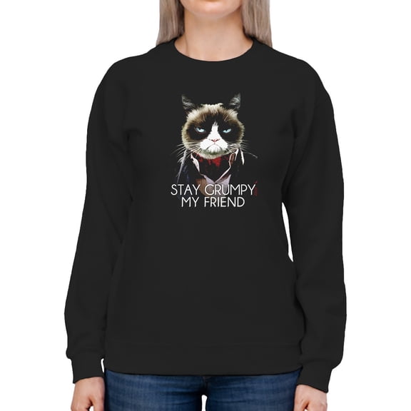 Stay Grumpy Sweatshirt Women -T-Line Designs, Female Large