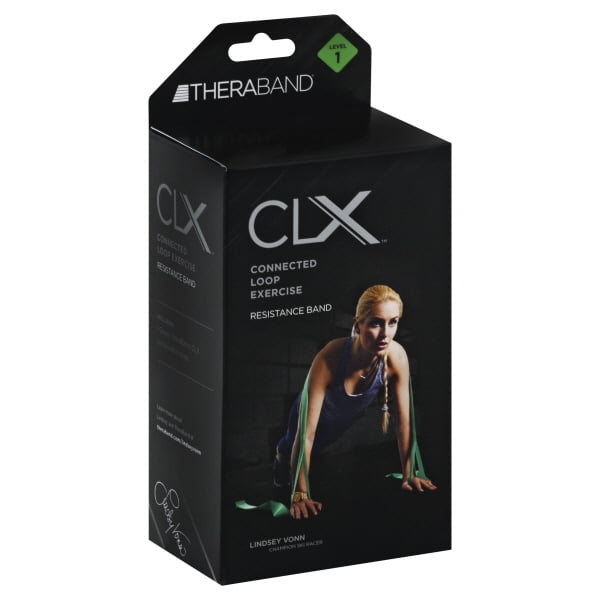 Theraband  CLX 9 latex free consecutive loops resistance bands various strengths 