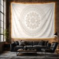 thumbnail image 6 of Floral Garden Circular with Mandala Frame Composed Concentric, Mystical Fantasy for Space Lovers, Galaxy Room Decor, Mother'S Day Gift, Tapestry Wall Hanging for Bedroom and Dorm, 6 of 7