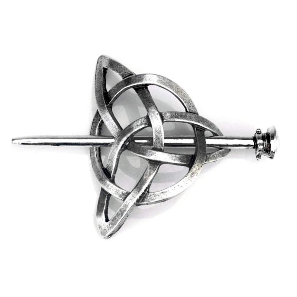Viking Celtic Hair Clips - Silver Knotted Hairpin for Ladies & Women