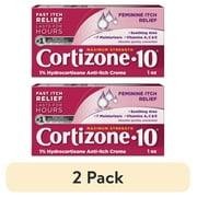 (2 pack) Cortizone-10 Maximum Strength 1% Hydrocortisone Feminine Anti-Itch Cream with Aloe & Vitamins A, C, E 1oz