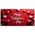 thumbnail image 3 of Valentine's Day Banner Heart Balloons Pink Roses Gift Box Backdrop Party Supplies Photography Props Romantic Decorations Festive Décor Background, 3 of 4