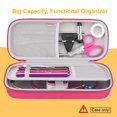 thumbnail image 4 of BOVKE Hard Stethoscope Case for 3M Littmann Classic III, Lightweight II S.E, Cardiology IV Diagnostic, MDF Acoustica Deluxe Stethoscopes - Extra Room for Medical Hammer and Penlights, Raspberry, 4 of 7