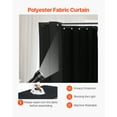 thumbnail image 3 of VEVOR Fitting Room Portable Dressing Room 79 x 39 x 79 in Privacy Space (Black), 3 of 9